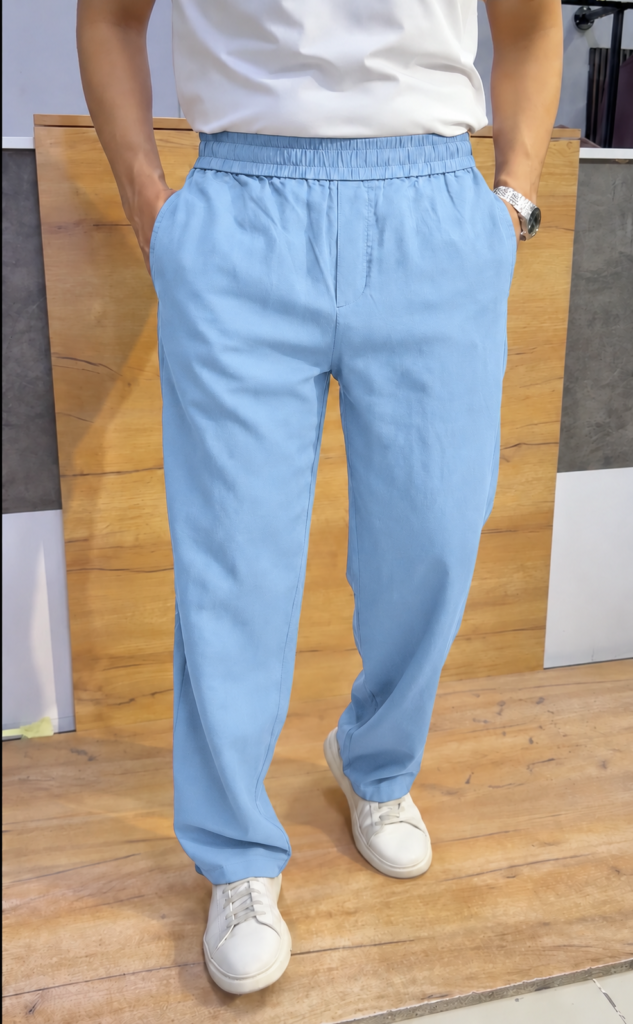 Cotton Trouser Pant - Sky Blue