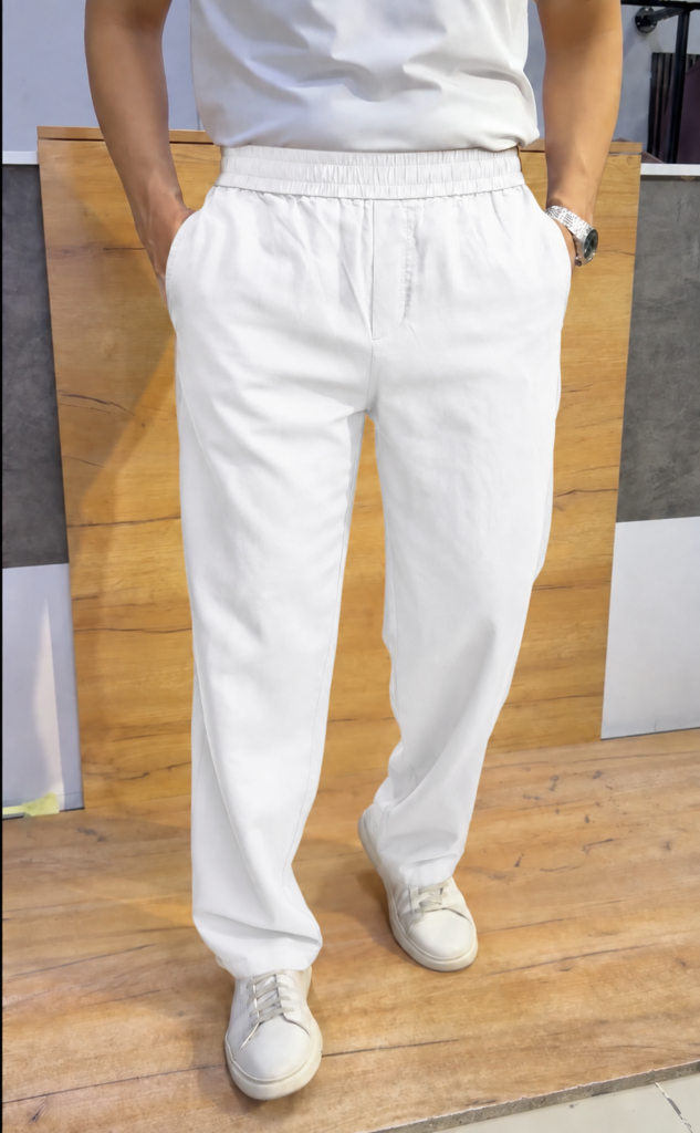 Cotton Trouser Pant - White